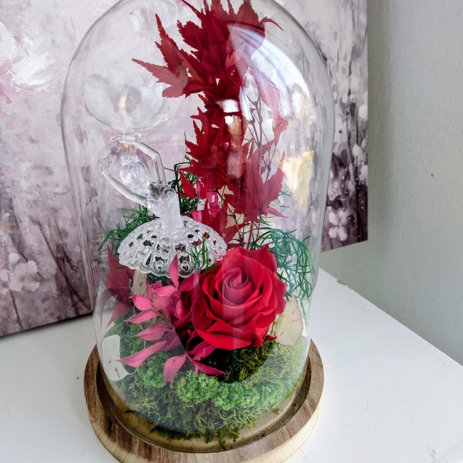 Cloche en verre danse et amour